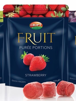 CROP'S Puree Portion Strawberry 10 Packets x 500 Grams