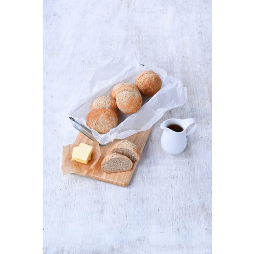 HIESTAND Part Baked Brown Mini Roll 150 Pcs x 40 Grams