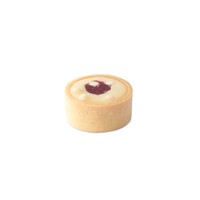 Baked White Chocolate Cheesecake with Raspberry Sweet Tartlets 40mm 150 Pieces x 35 Grams