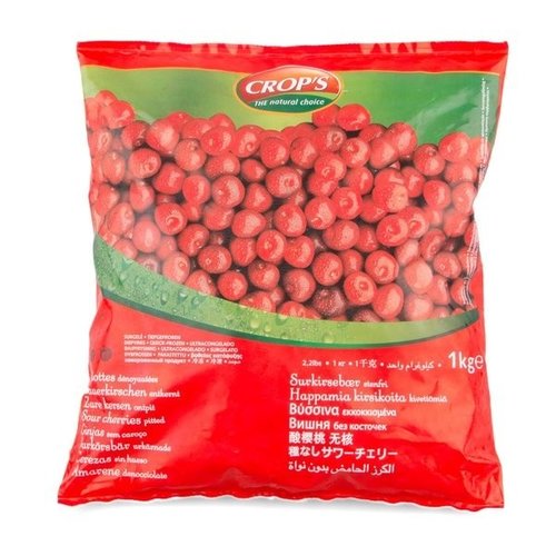 CROP'S Sour Cherries Pitted 5 Bags x 1 KG CROP'S Sour Cherries Pitted 5 Bags x 1 KG