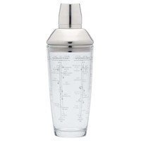 KCBCBOSTON - Transparent Glass Jar Cocktail Shaker, 700 mL