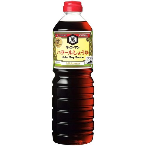 KIKKOMAN Gluten Free Halal Soy Sauce 1 Liter KIKKOMAN Gluten Free Halal Soy Sauce 1 Liter