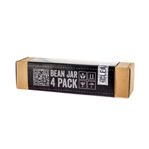 COMANDANTE Bean Jar Clear Glass Pack of 4