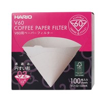 White Paper Filters V60-02 100 Pieces