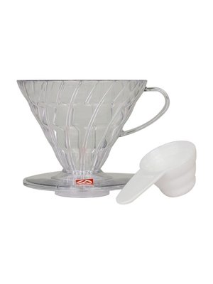 HARIO V60-02 Plastic Dripper Clear