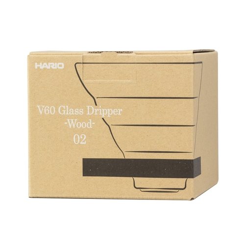 HARIO V60 Glass Dripper 02 Olive Wood