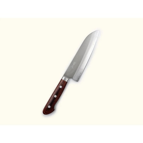 VG1 Brown Pakkawood Santoku 180mm VG1 Brown Pakkawood Santoku 180mm