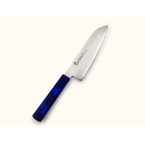 SAKAI TAKAYUKI Nanairo Blue Tortoiseshell Santoku 170mm