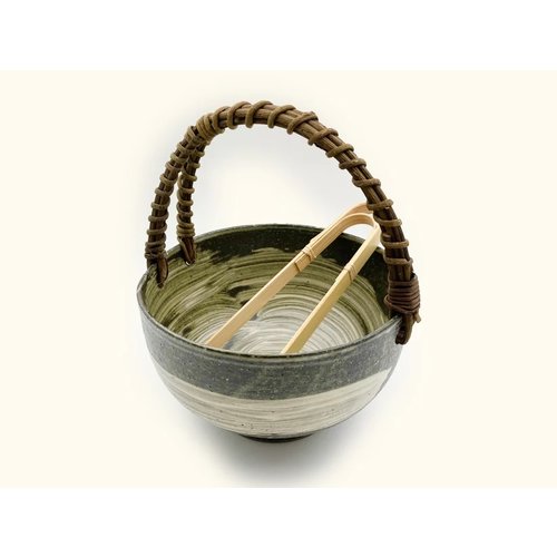 Shigaraki Yaki Black Ice Pail Large Shigaraki Yaki Black Ice Pail Large
