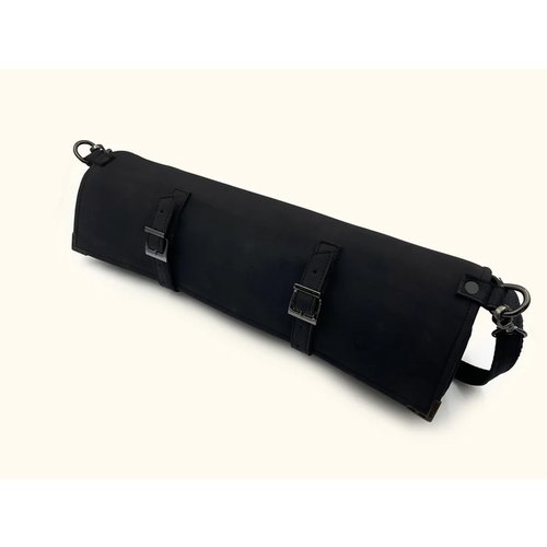 KUTO  Black Suede Knife Bag (7 Slots)