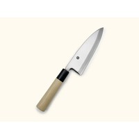 Shirogami White Carbon Steel #2 Magnolia Handle Deba 165mm