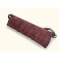 Berry Vegan Suede Knife Bag (7 slots)