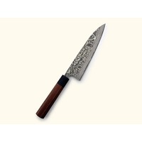 R2 Steel Suminagashi Kuroichi Rosewood Gyuto 180mm