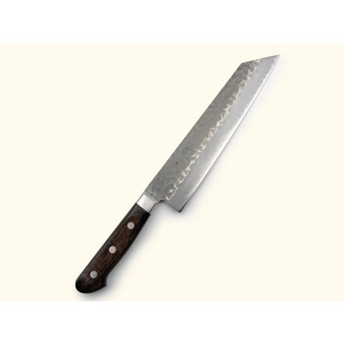 TOMIHISA AUS8 Tsuchime Brown Handle Kiritsuke 210mm TOMIHISA AUS8 Tsuchime Brown Handle Kiritsuke 210mm