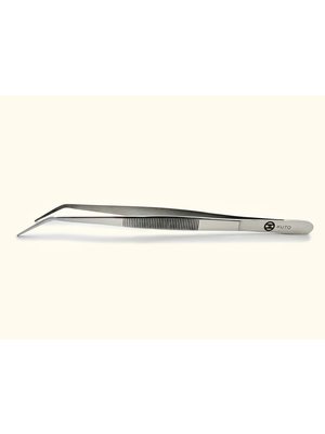 KUTO  Silver Angled Plating Tweezers 20cm