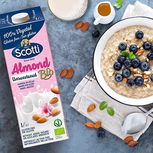 RISO SCOTTI Almond Unsweetened Milk 10 x 1 Liter