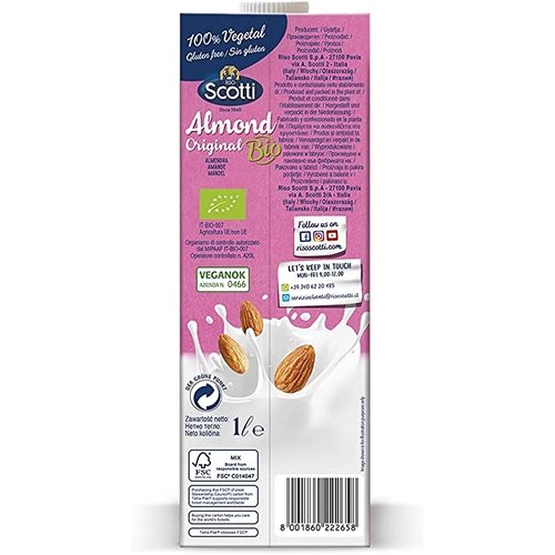 RISO SCOTTI Almond Milk Original 10 x 1 Liter