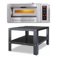 PO / 4G + PT 70 -  Single Deck Gas Pizza Oven with Stand
