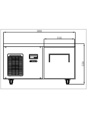 SCB10 - 1-Drawer Chef Base Refrigerator