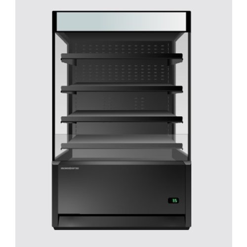 OD1100N - Open Deck Refrigerated Display with Black Finish and 4 Adjustable Shelves OD1100N - Open Deck Refrigerated Display with Black Finish and 4 Adjustable Shelves