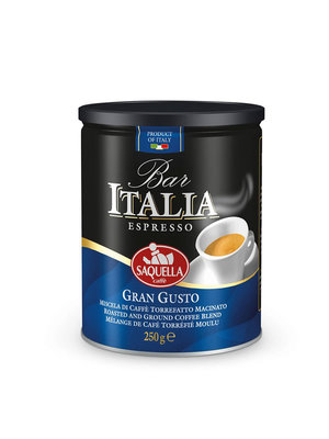 SAQUELLA Ground Coffee Bar Italia Gran Gusto 10 x 250 Grams