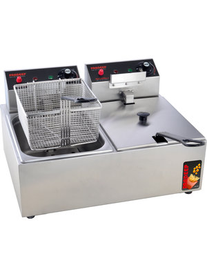 PRADEEP 111405 - 2 x 3 L Countertop Electric Deep Fryer