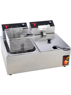 PRADEEP 111401 - 2 x 6 L Countertop Electric Deep Fryer