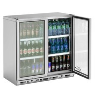 BC2- U - Double Door Low Height Bottle Cooler, 800 mm H