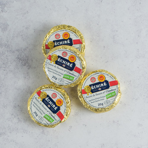 ECHIRE Butter Portion Salted Chilled 100 x 20 Grams ECHIRE Butter Portion Salted Chilled 100 x 20 Grams