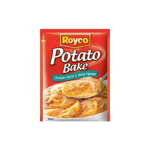 ROYCO Cheddar Cheese and Onion Potato Bake 24 Pcs x 41 Grams ROYCO Cheddar Cheese and Onion Potato Bake 24 Pcs x 41 Grams