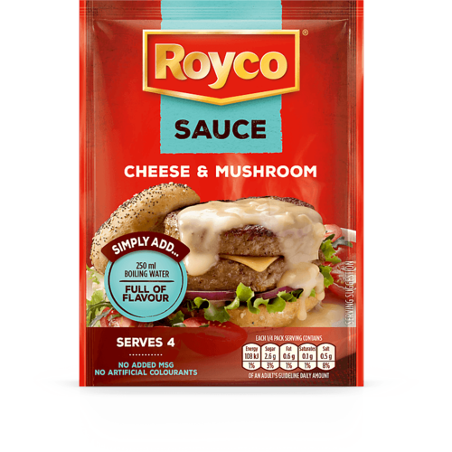 ROYCO Cheese and Mushroom Sauce 24 Pcs x 37 Grams ROYCO Cheese and Mushroom Sauce 24 Pcs x 37 Grams