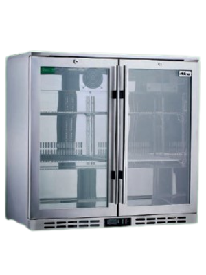 Monaco 900 H SS - Stainless Steel Double Door Undercounter Bottle Cooler Monaco 900 H SS - Stainless Steel Double Door Undercounter Bottle Cooler