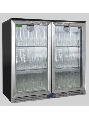 Monaco Frost  900 - Stainless Steel Double Door Undercounter Glass Froster