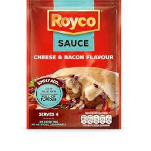 ROYCO Cheese and Bacon Sauce 24 Pcs x 41 Grams ROYCO Cheese and Bacon Sauce 24 Pcs x 41 Grams