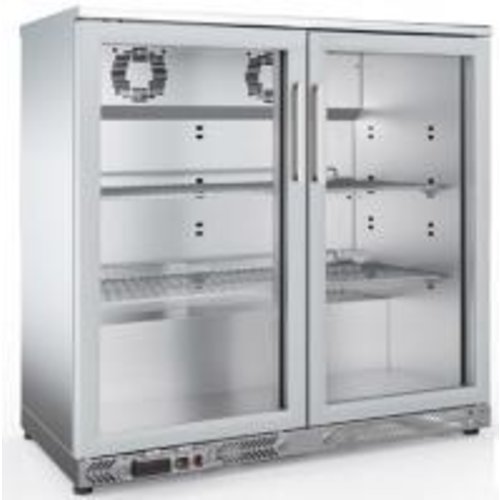 FAGOR EERM-250 - Double Door Undercounter Bottle Cooler with Stainless Steel Finish, 900 mm H