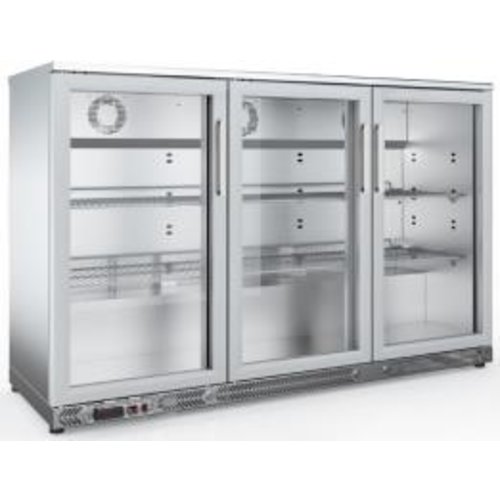 FAGOR ERM-350SS - 3-Door Undercounter Bottle Cooler with Stainless Steel Finish, 900 mm H