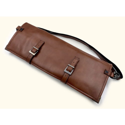 KUTO  Tan Vegan Leather Knife Bag (7 Knife Slots)