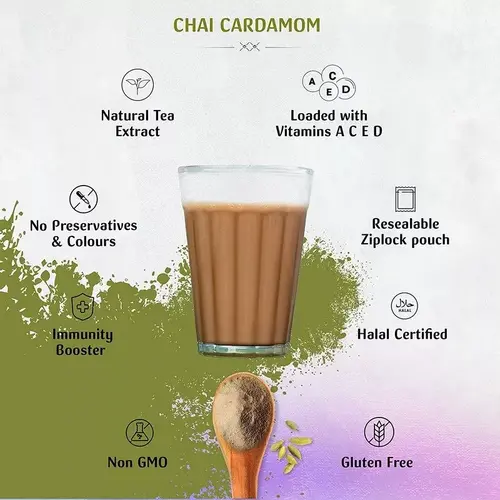 JUST CHILL DRINKS CO. Karak Chai Cardamom Tea Premix 1 KG