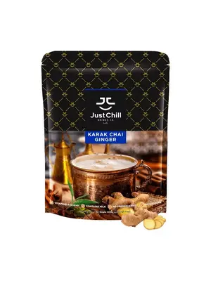 JUST CHILL DRINKS CO. Karak Chai Ginger Tea Premix 1 KG