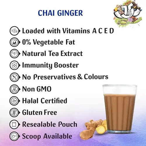 JUST CHILL DRINKS CO. Karak Chai Ginger Tea Premix 1 KG