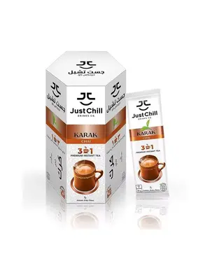 JUST CHILL DRINKS CO. Karak Chai Tea Premix Sachets (10x26g)