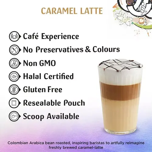 JUST CHILL DRINKS CO. Caramel Latte Premix 1 KG