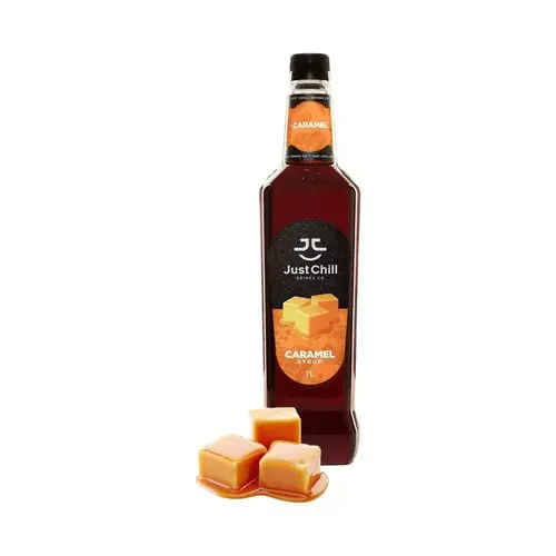 JUST CHILL DRINKS CO. Caramel Syrup 1 Liter JUST CHILL DRINKS CO. Caramel Syrup 1 Liter