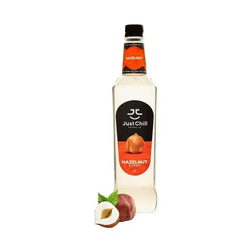JUST CHILL DRINKS CO. Hazelnut Syrup 1 Liter JUST CHILL DRINKS CO. Hazelnut Syrup 1 Liter