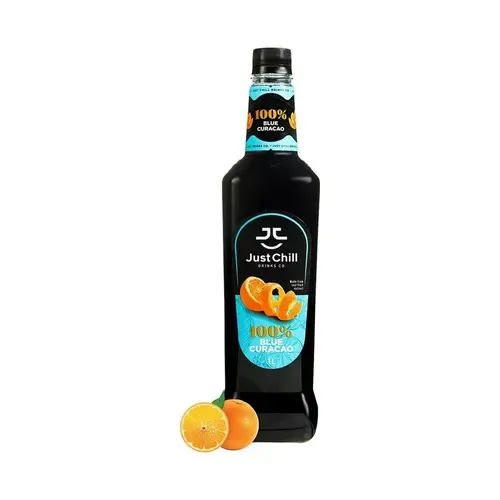 JUST CHILL DRINKS CO. Blue Curacao Syrup 1 Liter JUST CHILL DRINKS CO. Blue Curacao Syrup 1 Liter