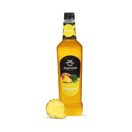 JUST CHILL DRINKS CO. Pineapple Fruit Syrup 1 Liter JUST CHILL DRINKS CO. Pineapple Fruit Syrup 1 Liter