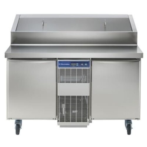 ELECTROLUX SALXL2D - Double Door Refrigerated Counter with XL Saladette and Raised Container Support