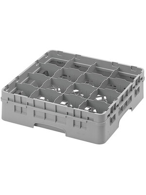 CAMBRO Full Size Glass Rack with 16 Compartments and 1 Extender