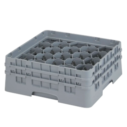 CAMBRO Full Size Glass Rack with 20 Compartments and 2 Extenders