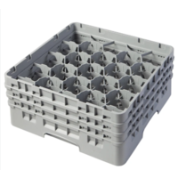 Full Size Glass Rack with 20 Compartments and 3 Extenders